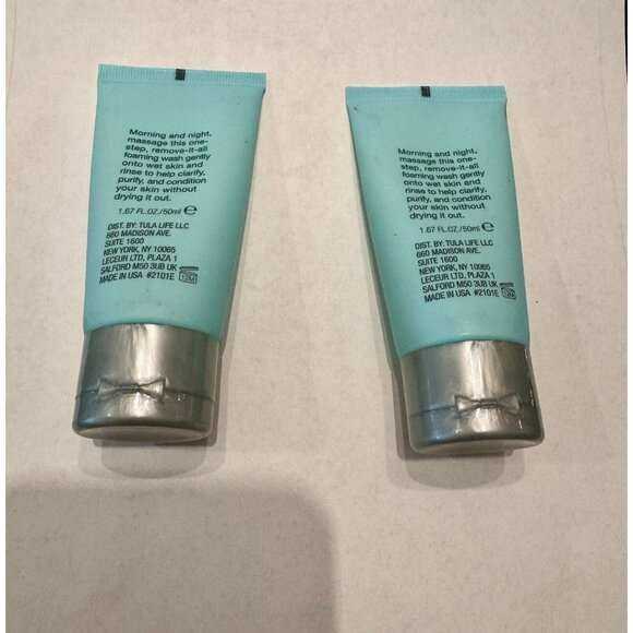 TULA Purifying Face Cleanser w/Probiotic Technology 1.67oz Each (LOT OF 2) - Picture 2 of 2